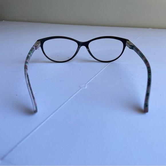 Lulu Guinness eyeglasses LR66 Black Floral Women’s Glasses Frames - Picture 4 of 10
